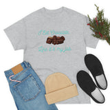 I Eat Chocolate Black/Aqua Tee