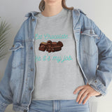 I Eat Chocolate Black/Aqua Tee