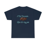 I Eat Chocolate Black/Aqua Tee