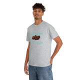 I Eat Chocolate Black/Aqua Tee