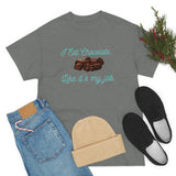 I Eat Chocolate Black/Aqua Tee