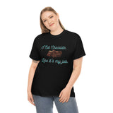 I Eat Chocolate Black/Aqua Tee