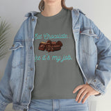 I Eat Chocolate Black/Aqua Tee