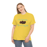 I Eat Chocolate Black/Aqua Tee
