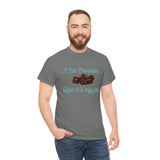 I Eat Chocolate Black/Aqua Tee